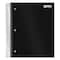 Better Office Products Spiral Notebook, 5-Subj, Blk Poly Cover, College Rule, 200 Shts W/4 Double-Sided Pkt Divs, 11inx85in 25781 - alternate 1